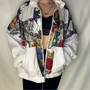 VINTAGE ABSTRACT WINDBREAKER